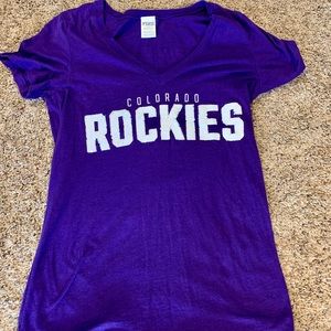 Pink Victoria’s Secret Colorado Rockies tee